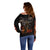 Flaming Skull Off Shoulder Sweater Death Angel Riding Motocycle - Wonder Print Shop