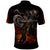 Flaming Skull Polo Shirt Death Angel Riding Motocycle - Wonder Print Shop