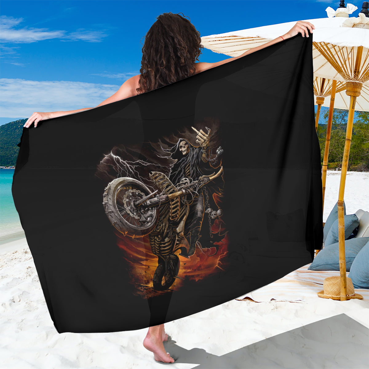 flaming-skull-sarong-death-angel-riding-motocycle