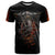 Flaming Skull T Shirt Death Angel Riding Motocycle DT01