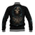 Grim Reaper Baseball Jacket The Ferryman Of The Underworld with Charon Skull Black - Wonder Print Shop