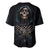 Grim Reaper Baseball Jersey The Ferryman Of The Underworld with Charon Skull Black - Wonder Print Shop