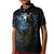 Grim Reaper Kid Polo Shirt The Ferryman Of The Underworld with Charon Skull Black - Wonder Print Shop