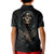 Grim Reaper Kid Polo Shirt The Ferryman Of The Underworld with Charon Skull Black - Wonder Print Shop