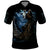 Grim Reaper Polo Shirt The Ferryman Of The Underworld with Charon Skull Black - Wonder Print Shop