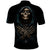 Grim Reaper Polo Shirt The Ferryman Of The Underworld with Charon Skull Black - Wonder Print Shop