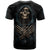 Grim Reaper T Shirt The Ferryman Of The Underworld with Charon Skull Black DT01