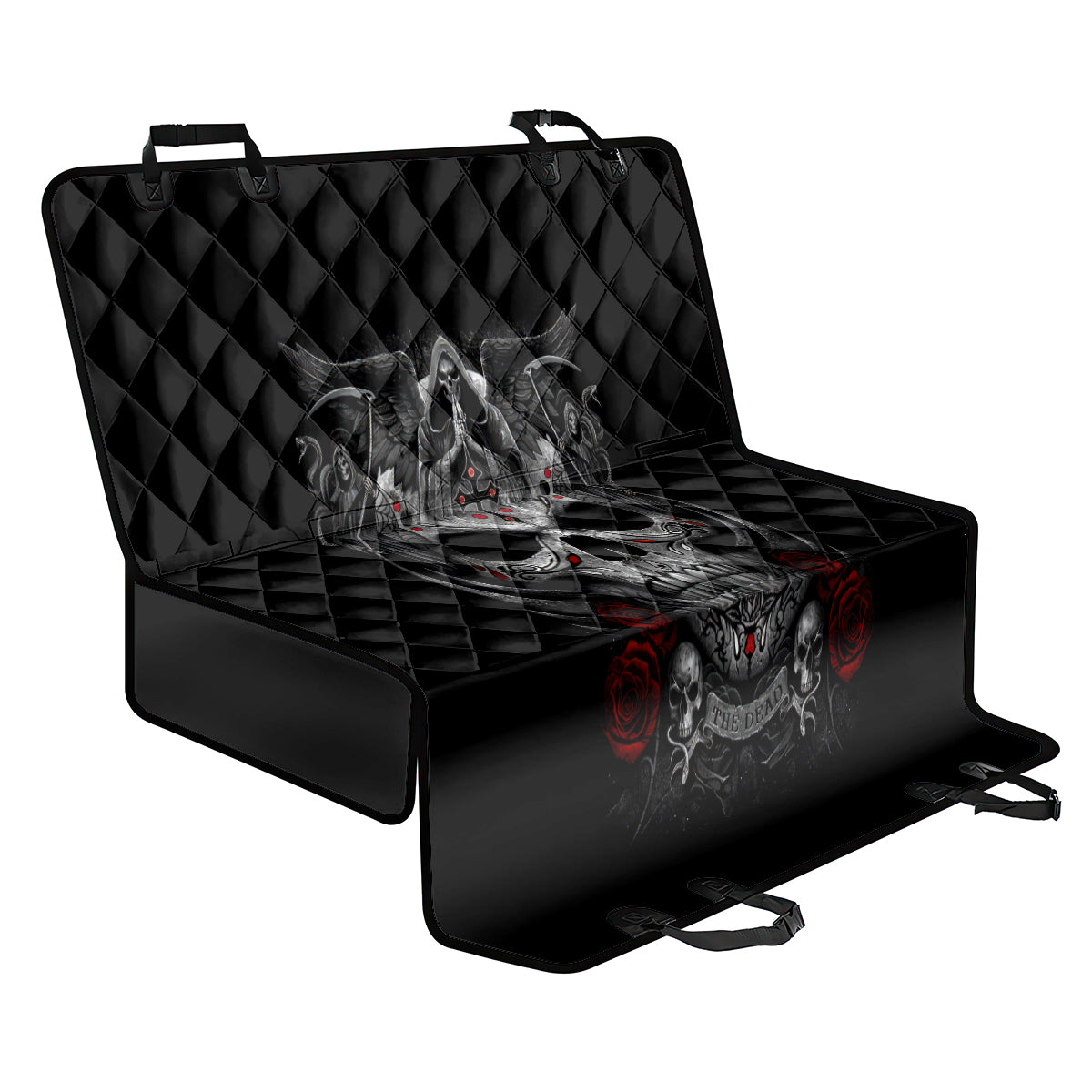 Skull Back Car Seat Cover Cross Snake Bloody Skull - Wonder Print Shop