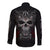 Skull Long Sleeve Button Shirt Cross Snake Bloody Skull - Wonder Print Shop