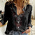 Skull Women Casual Shirt Cross Snake Bloody Skull - Wonder Print Shop