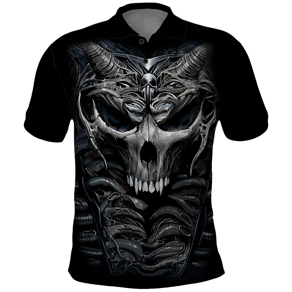 Skull Polo Shirt Skeleton Inside - Wonder Print Shop