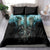 Flame Twin Skull Bedding Set Skeleton Inside - Wonder Print Shop