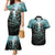 Flame Twin Skull Couples Matching Mermaid Dress And Hawaiian Shirt Skeleton Inside - Wonder Print Shop