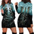 Flame Twin Skull Hoodie Dress Skeleton Inside - Wonder Print Shop