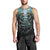 Flame Twin Skull Men Tank Top Skeleton Inside DT01