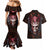 Infernal Draconic Skull Couples Matching Mermaid Dress And Hawaiian Shirt Embracing the Fiery Soul - Wonder Print Shop