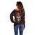 Infernal Draconic Skull Off Shoulder Sweater Embracing the Fiery Soul - Wonder Print Shop