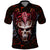 Infernal Draconic Skull Polo Shirt Embracing the Fiery Soul - Wonder Print Shop