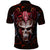 Infernal Draconic Skull Polo Shirt Embracing the Fiery Soul - Wonder Print Shop