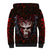 Infernal Draconic Skull Sherpa Hoodie Embracing the Fiery Soul DT01