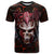 Infernal Draconic Skull T Shirt Embracing the Fiery Soul DT01