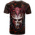 Infernal Draconic Skull T Shirt Embracing the Fiery Soul DT01