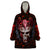 Infernal Draconic Skull Wearable Blanket Hoodie Embracing the Fiery Soul DT01