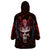 Infernal Draconic Skull Wearable Blanket Hoodie Embracing the Fiery Soul DT01