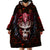 Infernal Draconic Skull Wearable Blanket Hoodie Embracing the Fiery Soul DT01