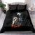 Flaming Skull Bedding Set Celestial Riders with Angel Wings - Wonder Print Shop