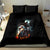 Flaming Skull Bedding Set Celestial Riders with Angel Wings - Wonder Print Shop