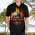 Flaming Skull Hawaiian Shirt Celestial Riders with Angel Wings - Wonder Print Shop