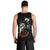 Flaming Skull Men Tank Top Celestial Riders with Angel Wings DT01