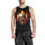 Flaming Skull Men Tank Top Celestial Riders with Angel Wings DT01