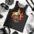 Flaming Skull Men Tank Top Celestial Riders with Angel Wings DT01