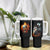 Flaming Skull Tumbler With Handle Celestial Riders with Angel Wings