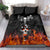 Flaming Skull Hoodie Bedding Set Spectral Pyre - Wonder Print Shop