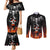 Flaming Skull Hoodie Couples Matching Mermaid Dress and Long Sleeve Button Shirts Spectral Pyre DT01