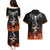 Flaming Skull Hoodie Couples Matching Puletasi Dress and Hawaiian Shirt Spectral Pyre - Wonder Print Shop