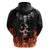 Flaming Skull Hoodie Hoodie Spectral Pyre - Wonder Print Shop