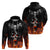 Flaming Skull Hoodie Hoodie Spectral Pyre - Wonder Print Shop