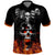 Flaming Skull Hoodie Polo Shirt Spectral Pyre - Wonder Print Shop