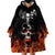 Flaming Skull Hoodie Wearable Blanket Hoodie Spectral Pyre DT01