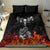 Skull Bedding Set Five Skull With Motocycle - Wonder Print Shop