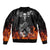 Skull Bomber Jacket Five Skull With Motocycle - Wonder Print Shop