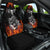 Skull Car Seat Cover Five Skull With Motocycle - Wonder Print Shop