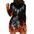 Skull Hoodie Dress Five Skull With Motocycle - Wonder Print Shop