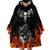 Skull Wearable Blanket Hoodie Five Skull With Motocycle DT01