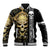 Golden Gothic Skull Baseball Jacket Embracing Ancient Elegance - Wonder Print Shop