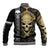 Golden Gothic Skull Baseball Jacket Embracing Ancient Elegance - Wonder Print Shop